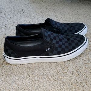 Vans checkered slip on shoes